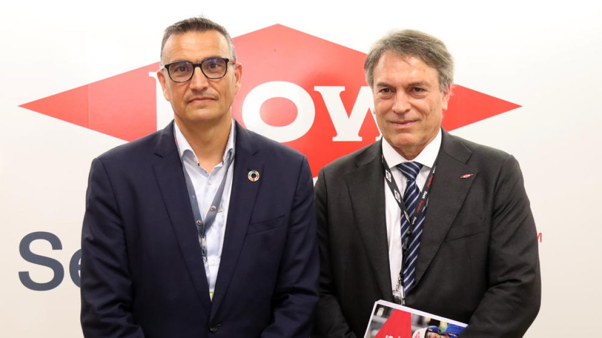 El director del complejo industrial de DOW Tarragona, Ignasi Cañagueral; y el director general de DOW para España y Portugal, Jon Bilbao.