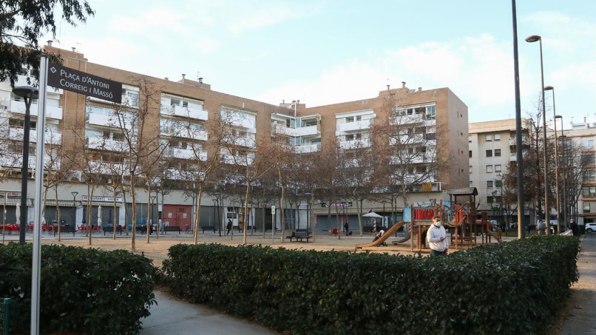 Imatge d'arxiu de la plaça d'Antoni Correig i Massó, on tindrà lloc la reforma.