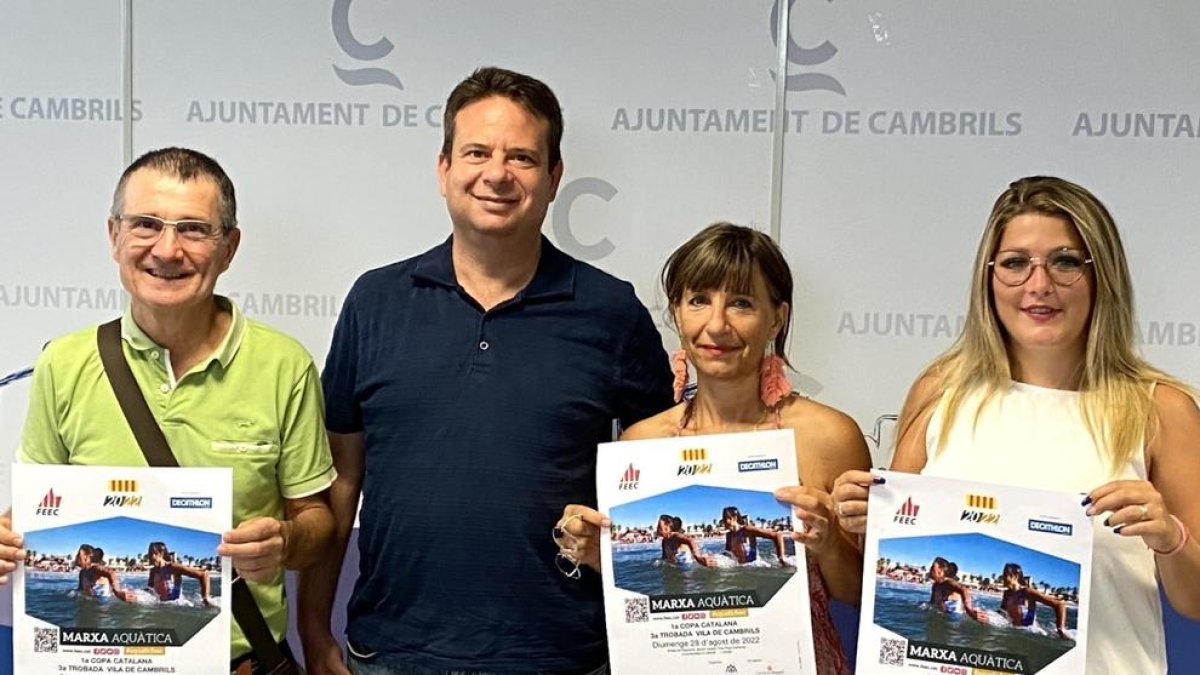 Imatge de la presentació de la primera edició de la Copa de Catalunya de Marxa Aquàtica que se celebrarà a Cambrils.