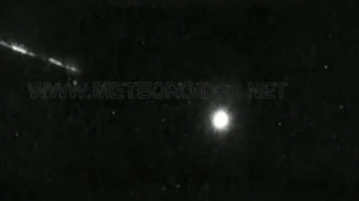 Una imagen del meteorito.