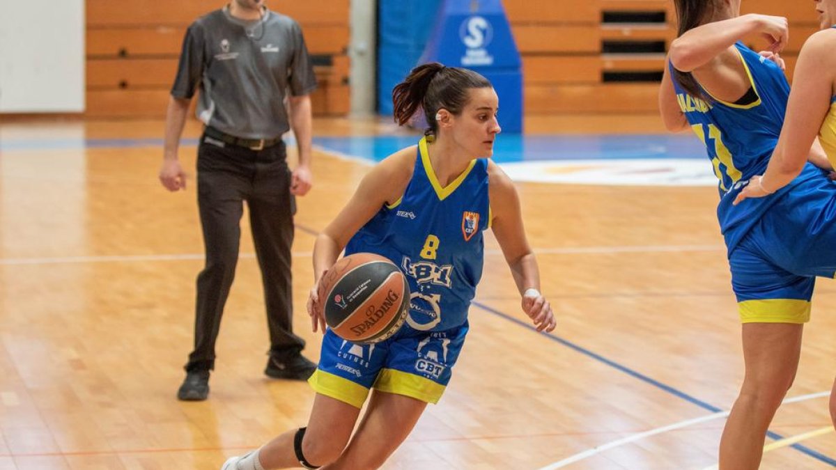 Carla Ruiz en un partido de la temporada pasada.