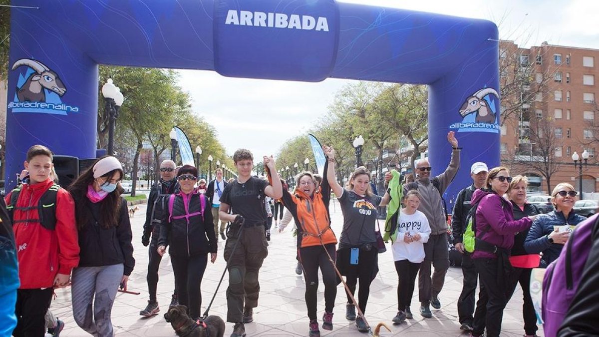 L'arribada a la rambla president Francesc Macià.