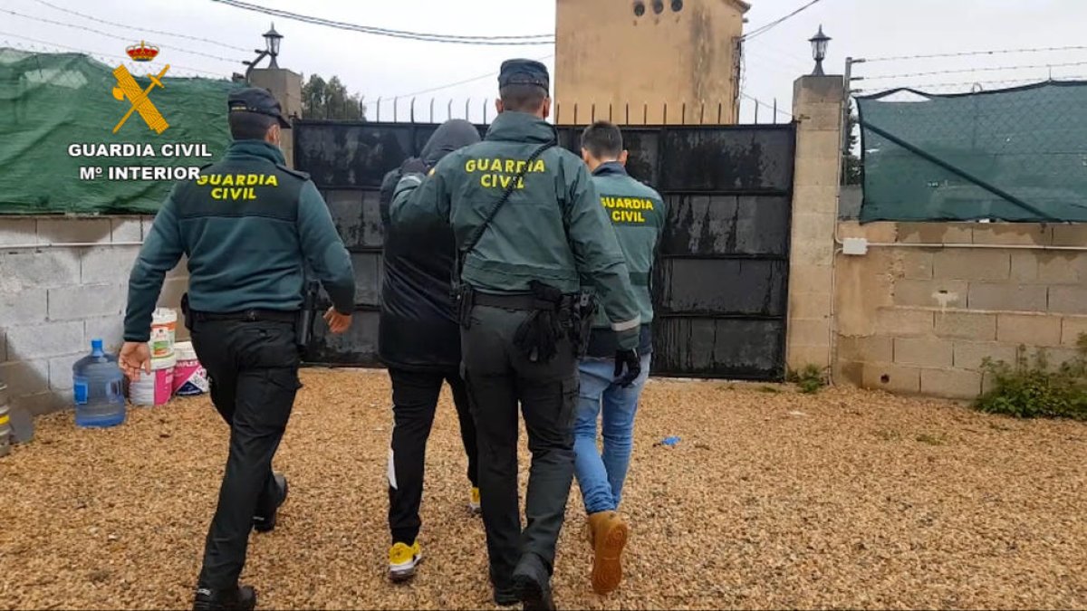 Moment d'una de les detencions.