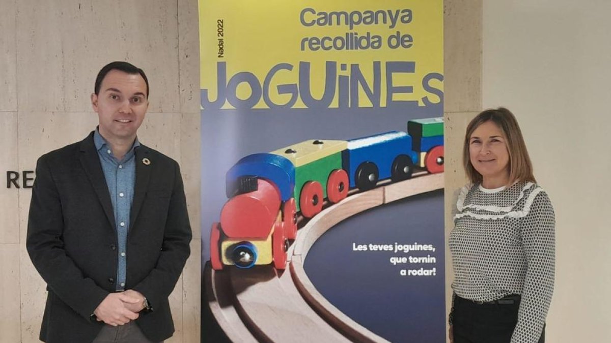 Imatge de la presentació de la campanya de recollida solidària de joguines a Reus.