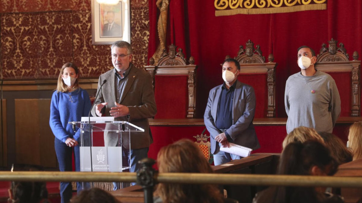 Imatge de l'acte de presentació del Dia Internacional del Poble Gitano.