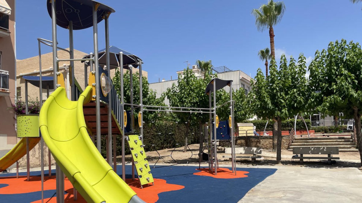 Imatge de les noves instal·lacions del parc infantil de l'Era del Gassó.