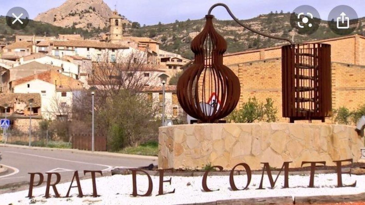 Imatge del municipi Prat de Comte situat a la Terra Alta.