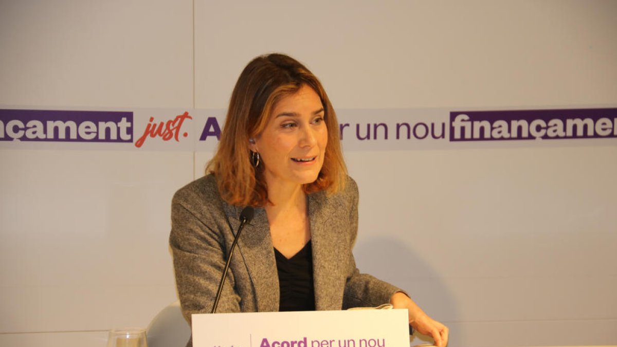 La presidenta d'En Comú Podem al Parlament, Jéssica Albiach.