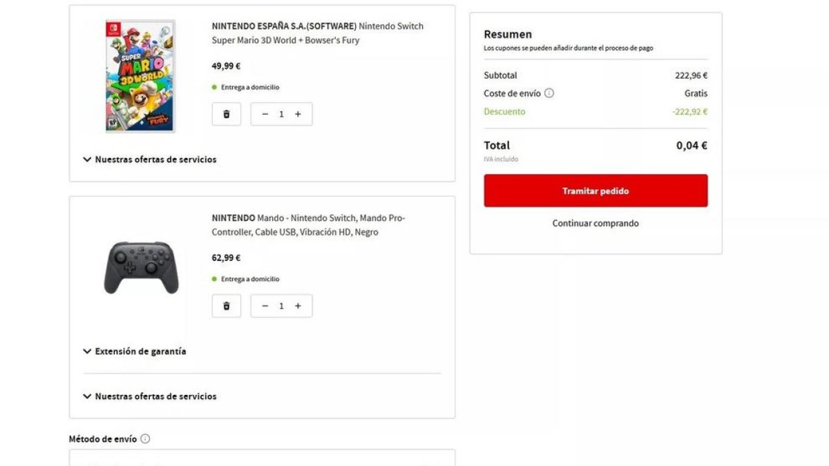 Algunos productos de Media Markt rebajados a sólo unos céntimos por error.