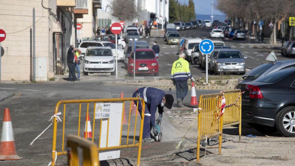 Imagen del inicio de las obras.