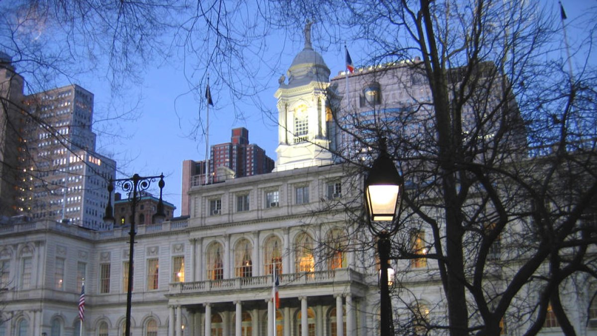 Imagen de archivo del edificio central del Ayuntamiento de Nueva York.