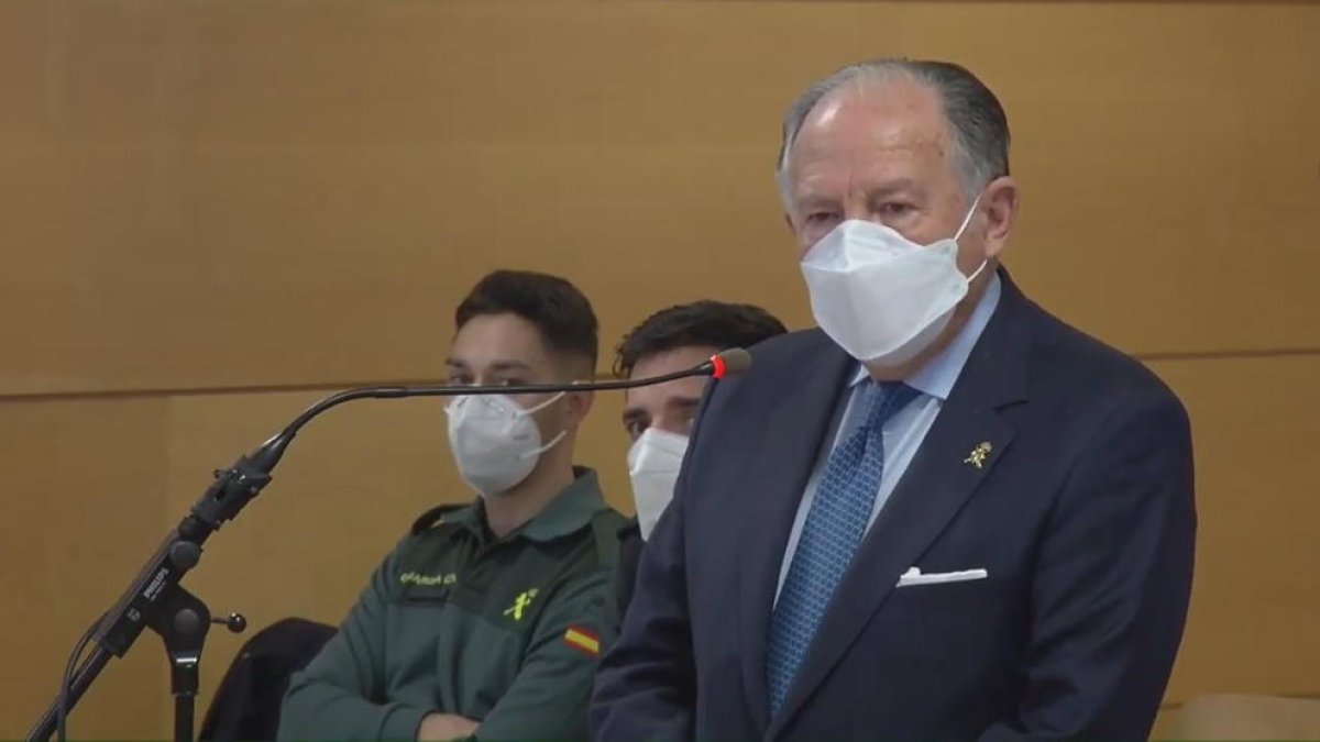 El exjefe del CNI Félix Sanz Roldán en el juicio contra Villarejo por calumnias y denuncia falsa.