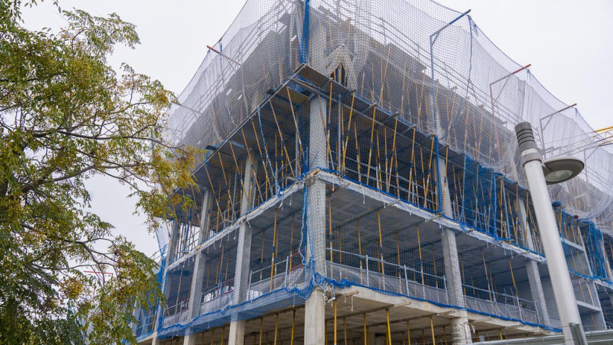 Obres de construcció del Centre Penitenciari Obert, en una imarge d'arxiu.