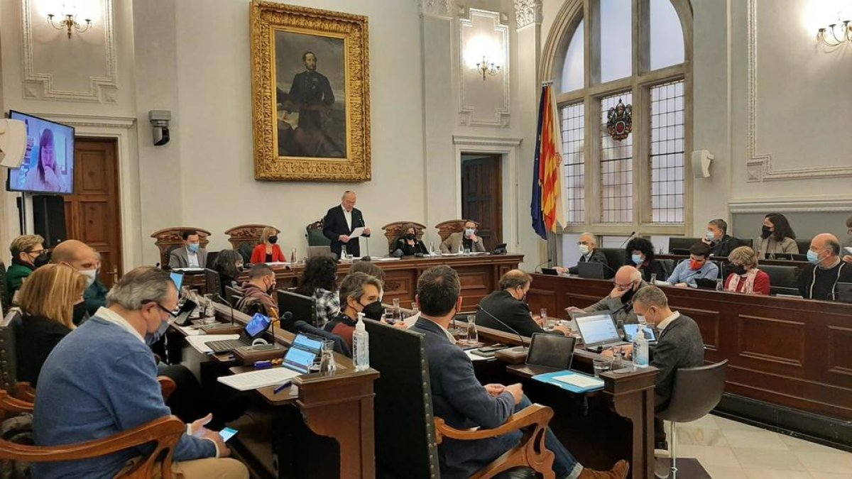 Imagen del pleno de hoy.