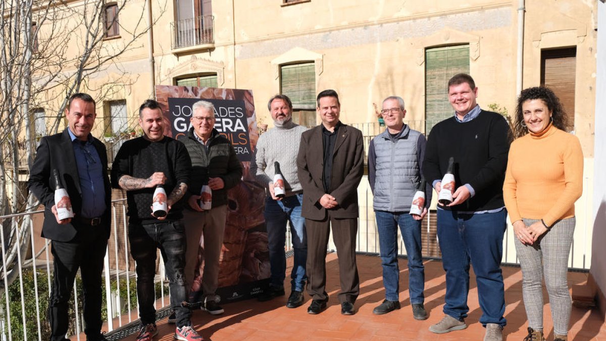 Representants de l'Ajuntament i de les principals entitats col·laboradores i patrocinadores.