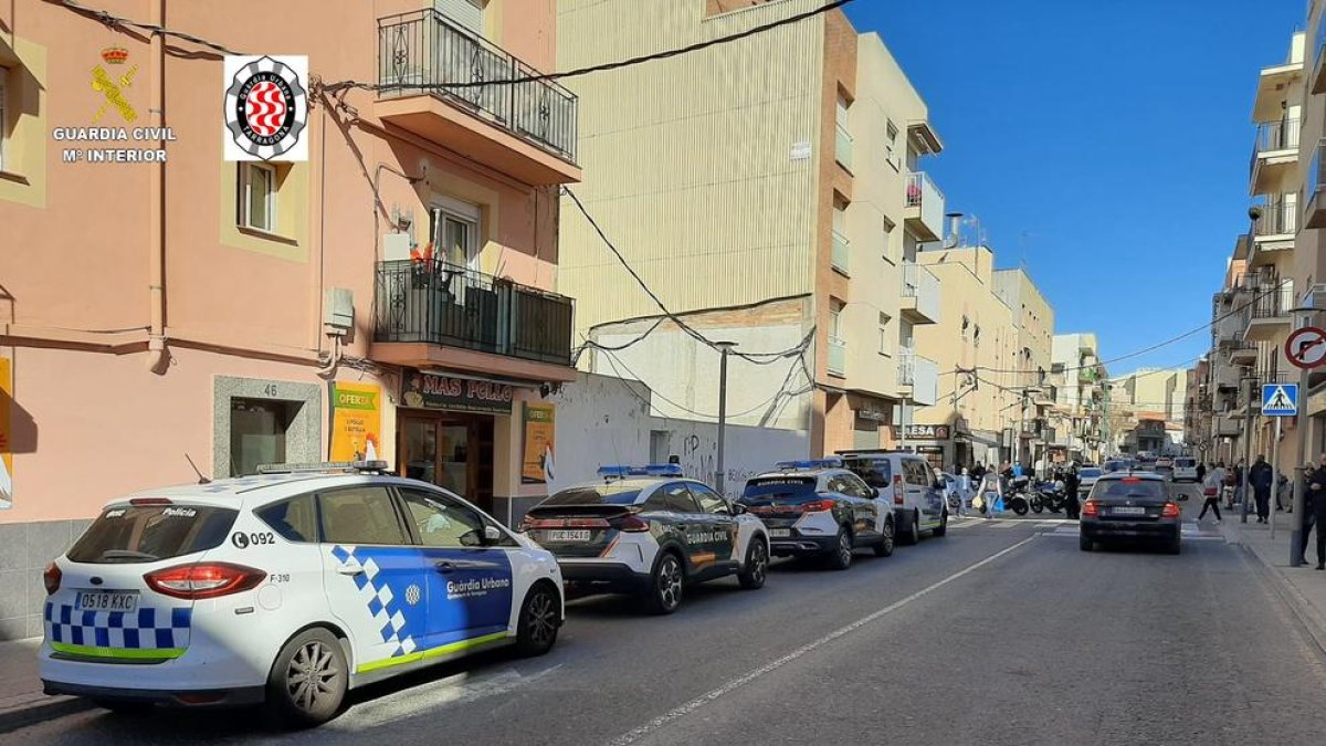 L'operatiu de la Guàrdia Civil i la Guàrdia Urbana de Tarragona es va fer diumenge.