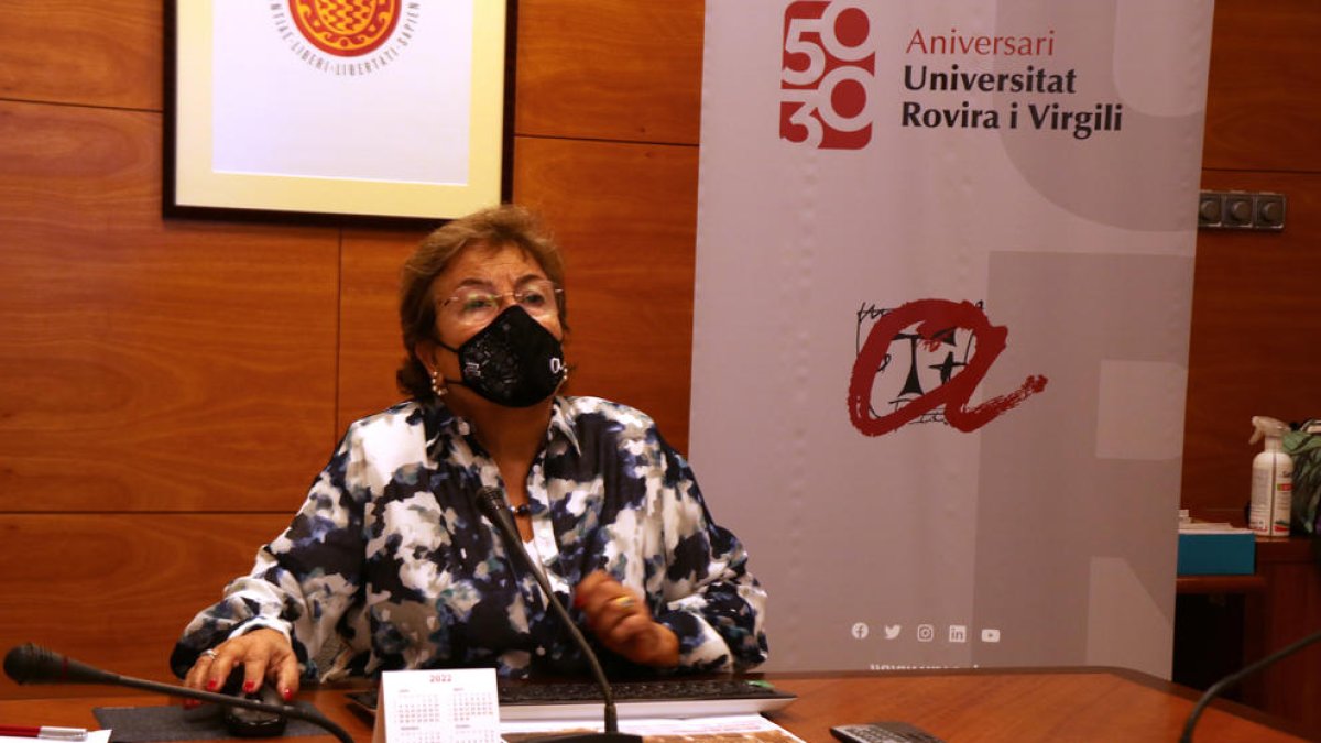 María José Figueras, rectora de la URV.