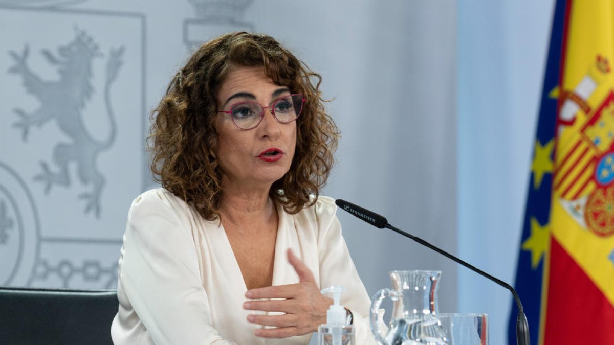 La ministra d'Hisenda, María Jesús Montero.