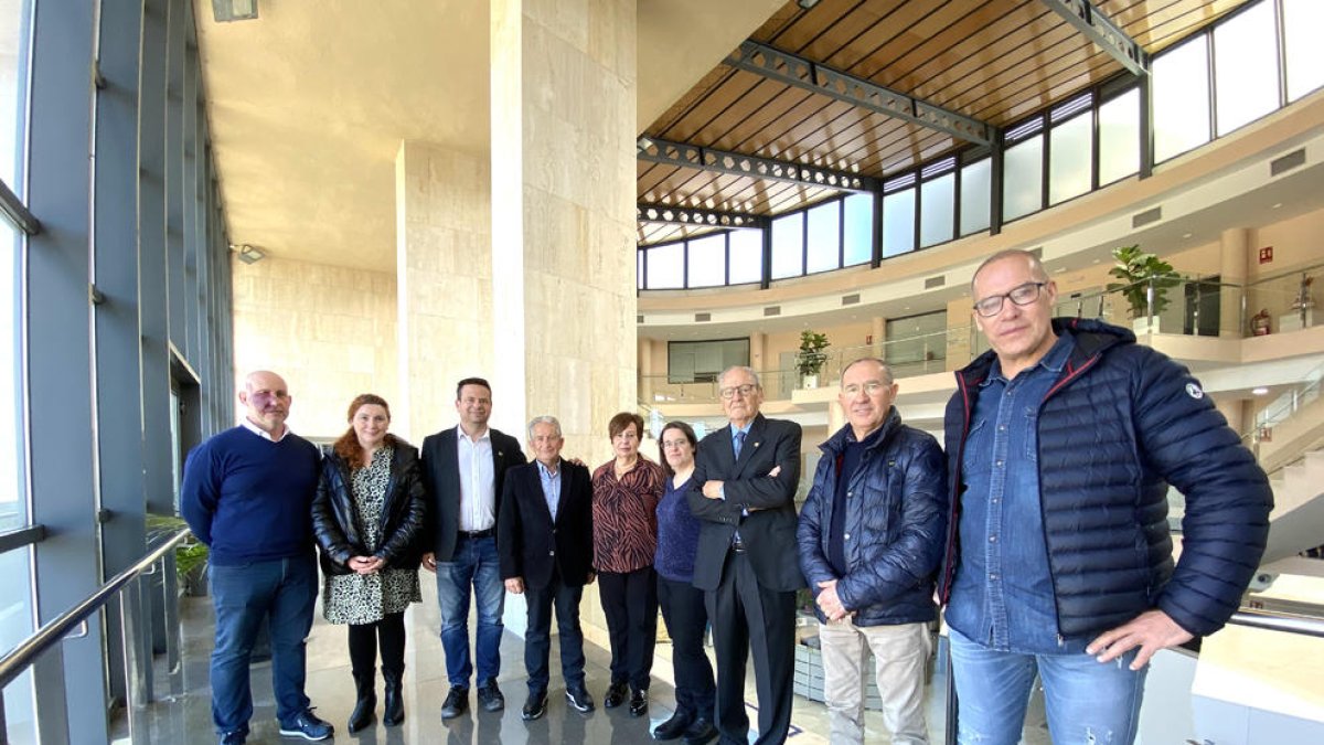 La recepció d'Ángel Fernández Pardo a l'Ajuntament.