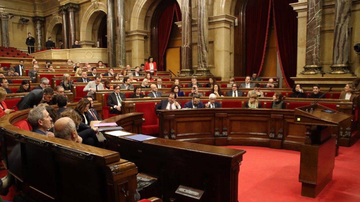 Pleno del Parlament.