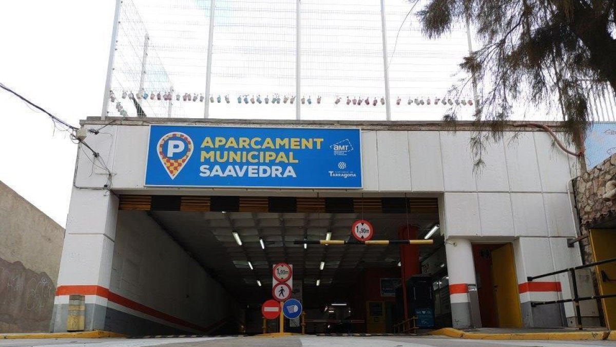 Imatge d'arxiu del pàrquing municipal Saavedra, un dels aparcaments on hi ha llista d'espera.