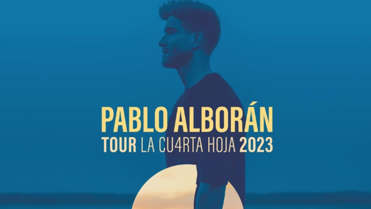 Cartel de la nueva gira de Pablo Alborán.