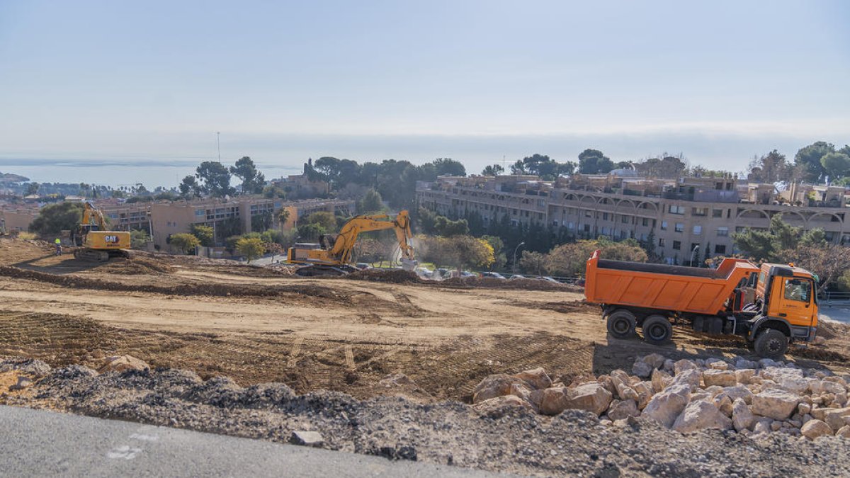 Les obres al pàrquing del passeig Torroja van començar el passat desembre.