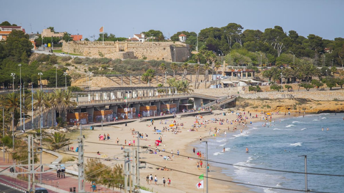 Imatge de la platja del Miracle de Tarragona.