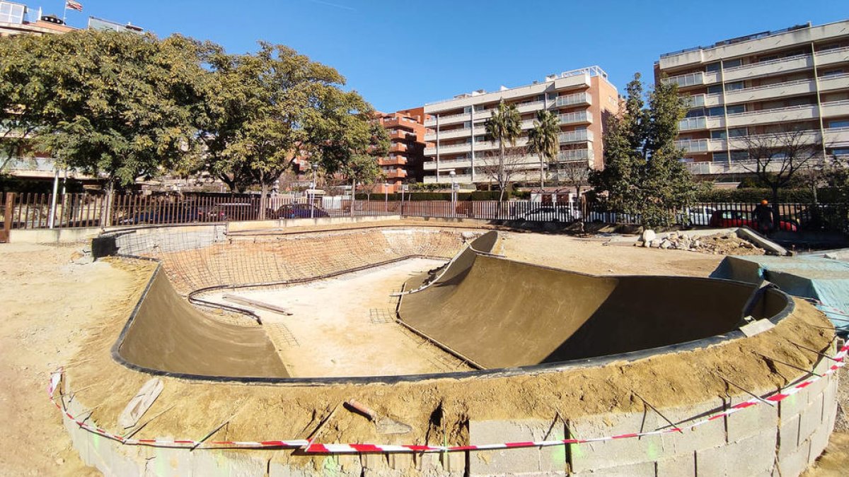 Imatge del nou skatepark de Salou, on se celebrarà el I Campionat de BMX, Scooter i Skate el proper 18 de març.