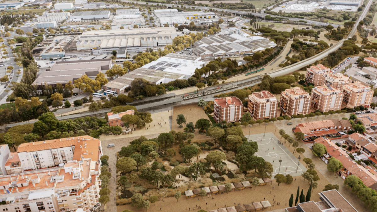 Imatge del futur barri del Colomí , que contempla la transformació del carrer del Tenor Foraster en una plataforma única.