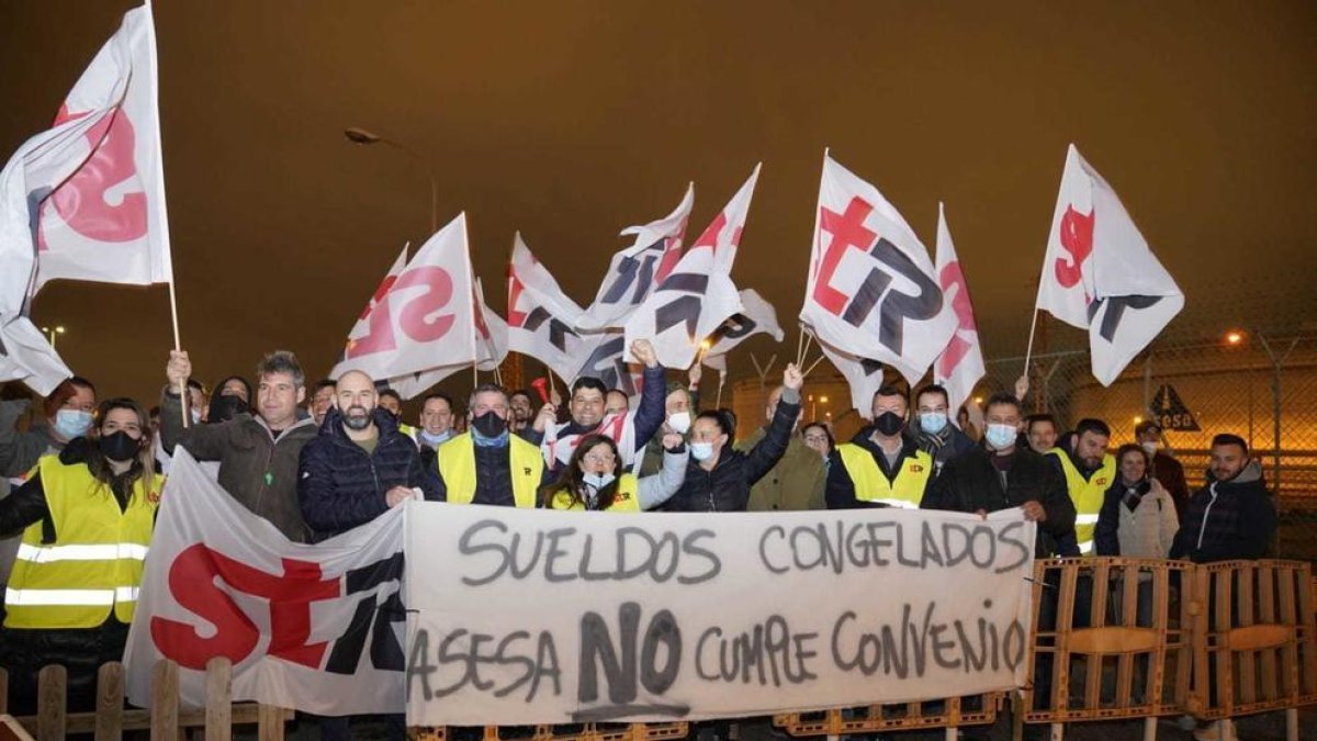 Imatge d'arxiu d'una manifestació anterior dels treballadors d'ASESA a Tarragona.