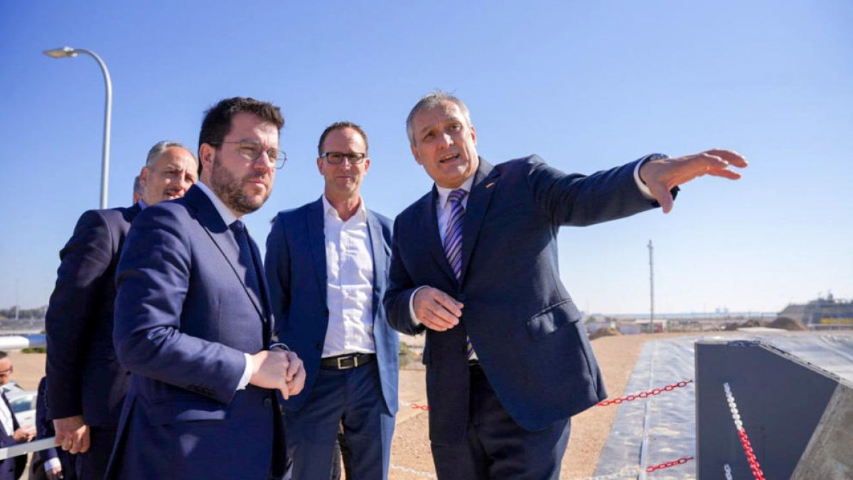 El president Pere Aragonès ha inaugurat i visitat la nova planta de tractament d'aigües industrials d'AITASA a Tarragona.