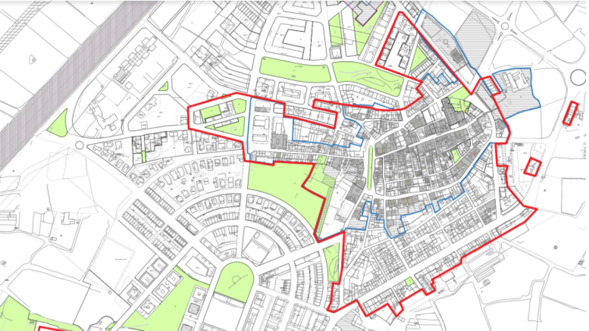 Se'n podran beneficiar les edificacions construïdes abans de 1981 i que es trobin dins d'alguna de les zones envoltades per la franja vermella d'aquest mapa.