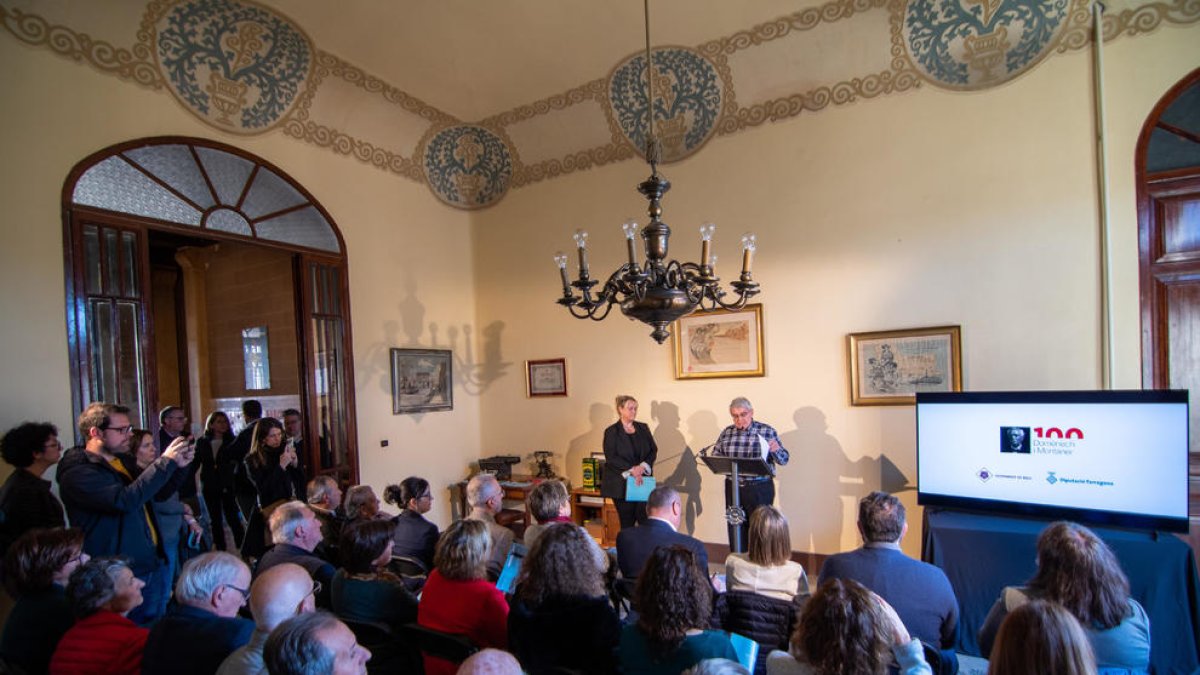 Imatge de la presentació de l'Any Domènech i Montaner a la Casa Gassull de Reus.