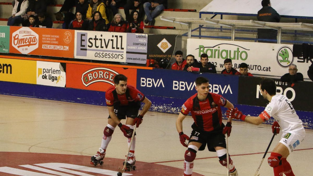 Imagen del partido de la ida entre el Reus i el Saint Omer.