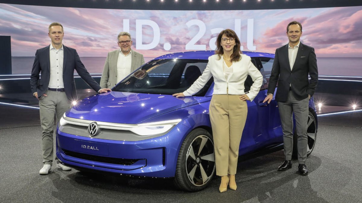 Prototipo del vehículo ID.2all, el nuevo modelo de coche eléctrico pequeño que fabricará Volkswager en el Estado.