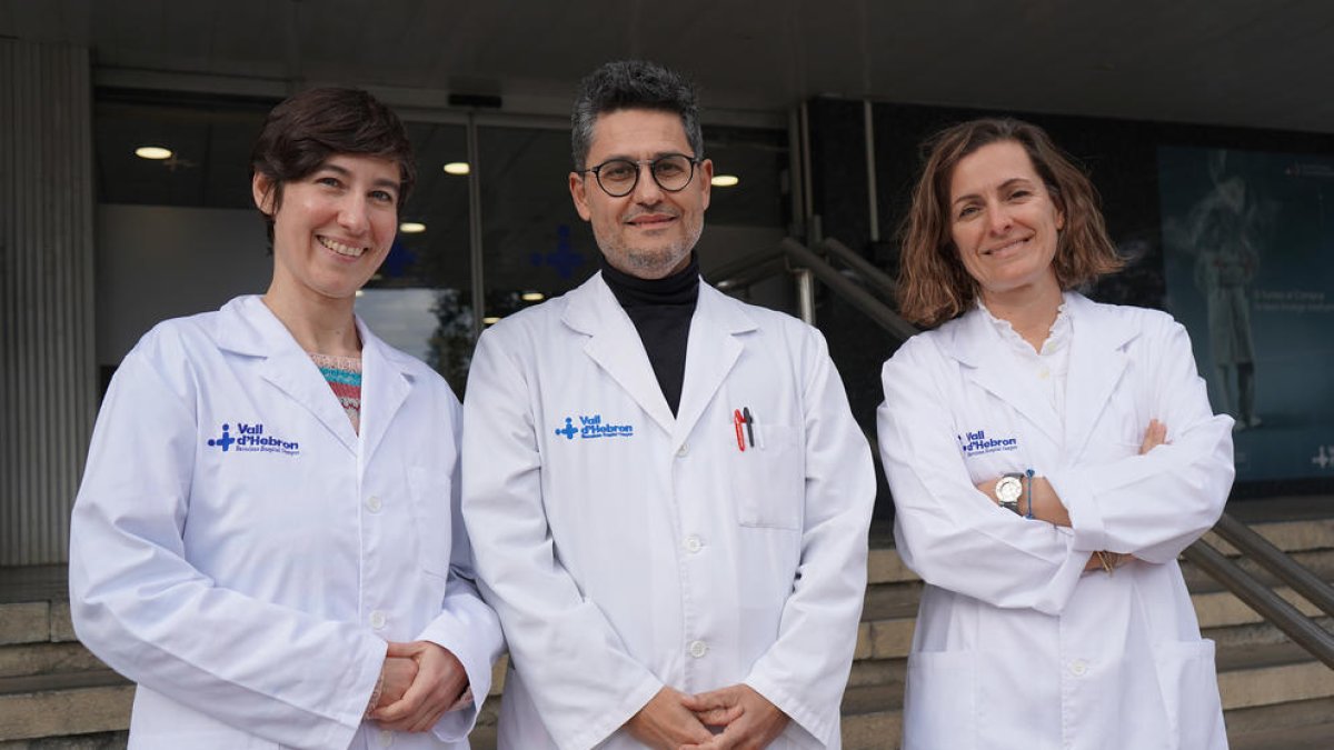 Els doctors Maria Soler, Josep Antoni Ramos Quiroga i Marta Ribasés, de Vall d'Hebron