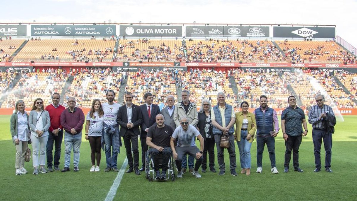Imatge del partit de la temporada passada on es va portar a terme la Jornada Solidaria.