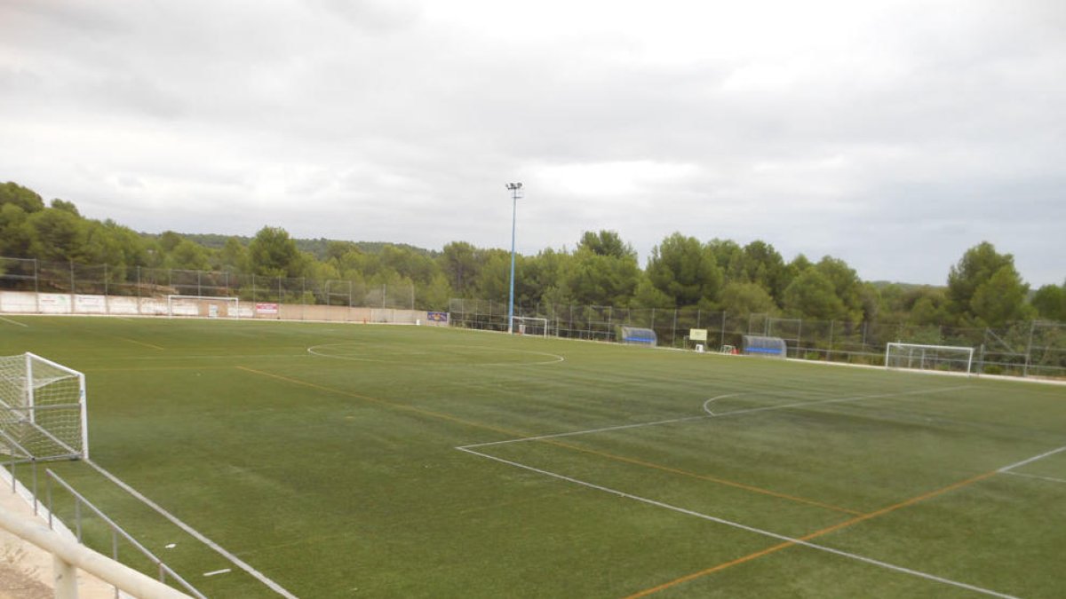 Imatge del camp de futbol de Sant Salvador.