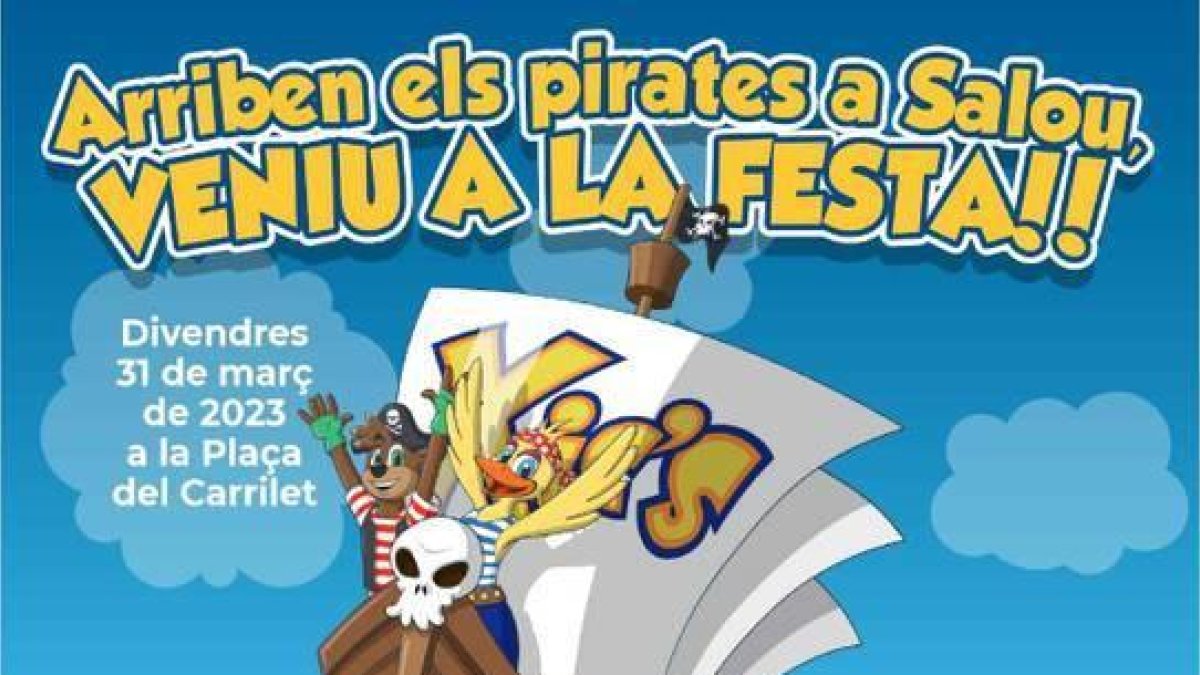 Cartell de presentació de l'acte de commemoració dels pirates del municipi.