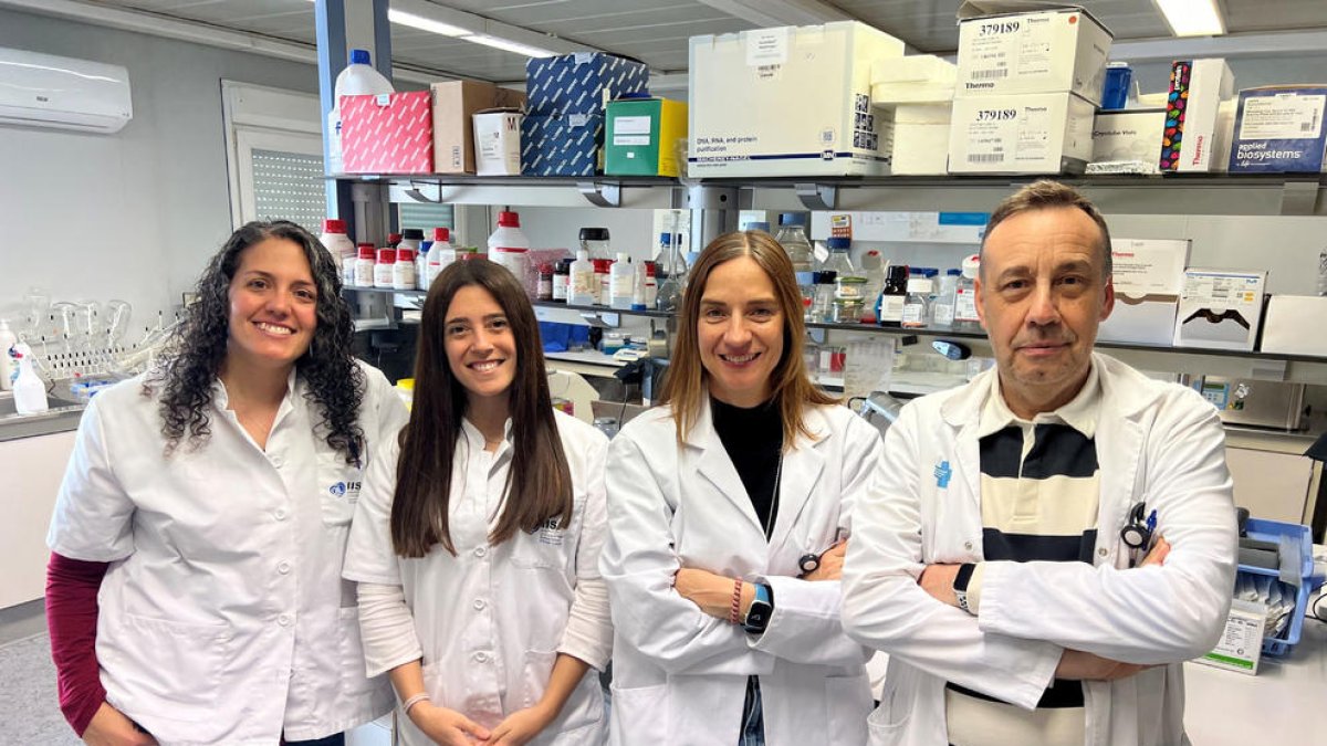 Part de l'equip d'investigadors del Grup de Recerca DIAMET de l'IISPV: Lídia Cedó, Teresa Villanueva, Sonia Fernandez-Veledo i Joan Vendrell.