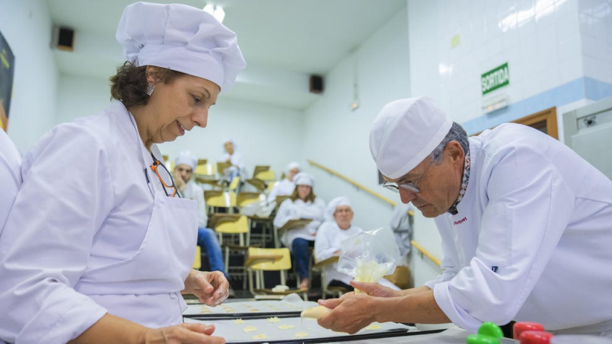 Una classe a l'espai de l'EscoTàrraco, a l'avinguda Catalunya, durant la setmana passada.