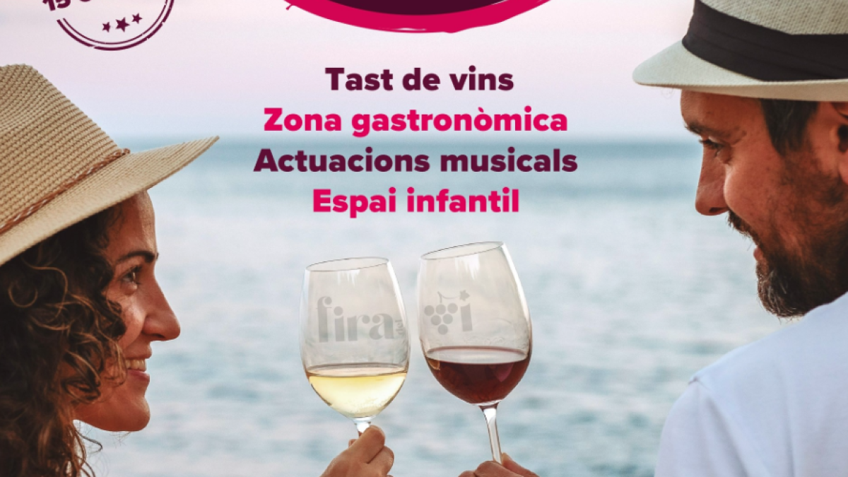 Cartel de la 3a Feria de Vino de Miami Platja.