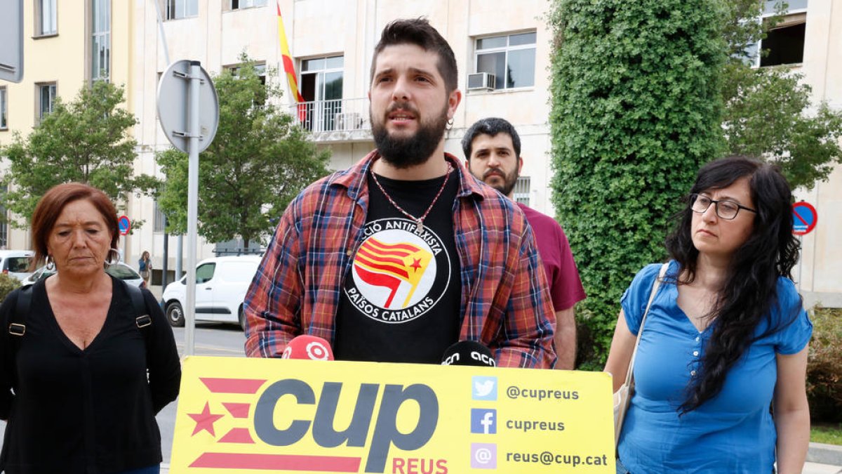 Arnau Martí, número dos de la candidatura de la CUP Reus, será juzgado por las protestas de la sentencia del proceso.