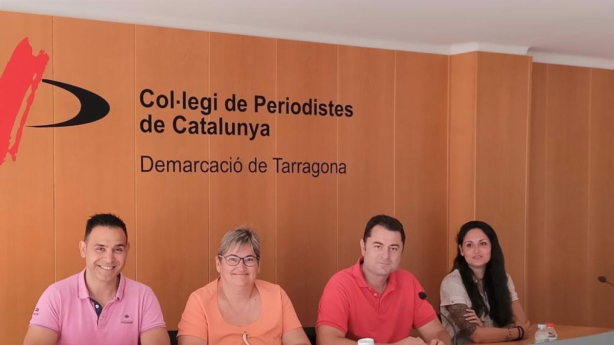 Els quatre regidors de Som Catllar, David Rodrigo, Mar Coso, José Infante i Anna Pujol.