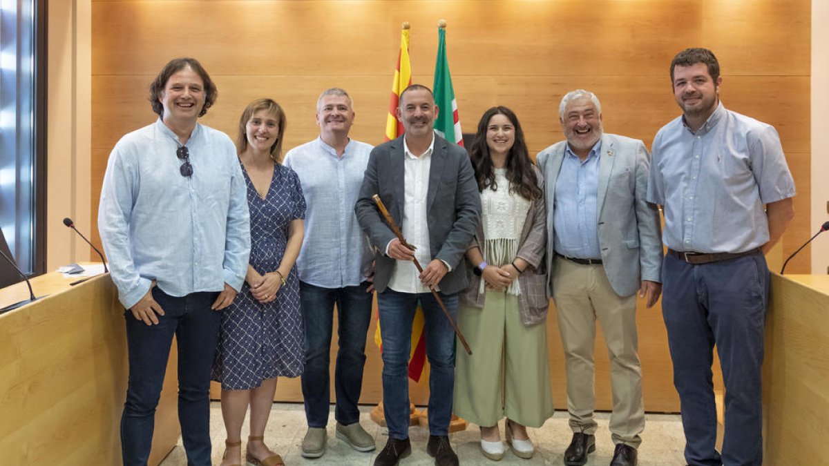 Imatge del nou govern de l'Ajuntament del Catllar.