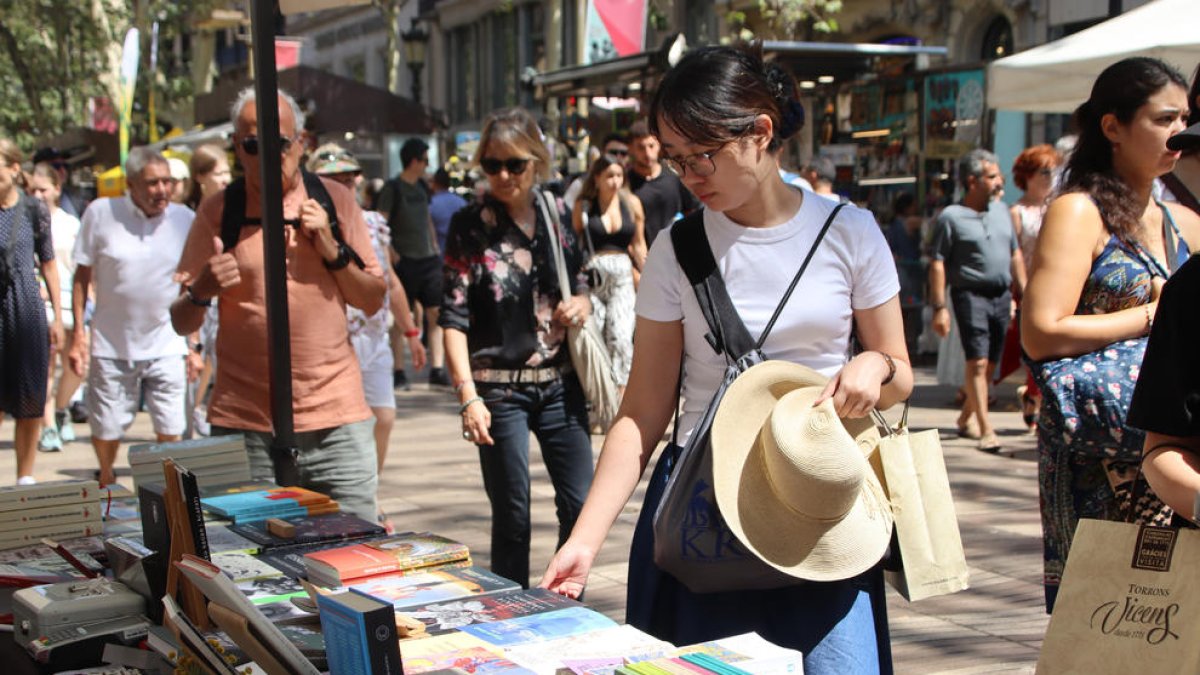 Una de les parades a la Rambla.