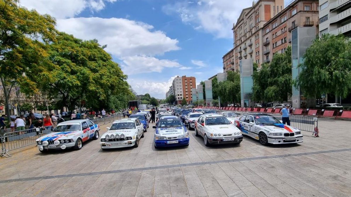 Cotxes participants al Rally Costa Daurada Legend Reus 2023.