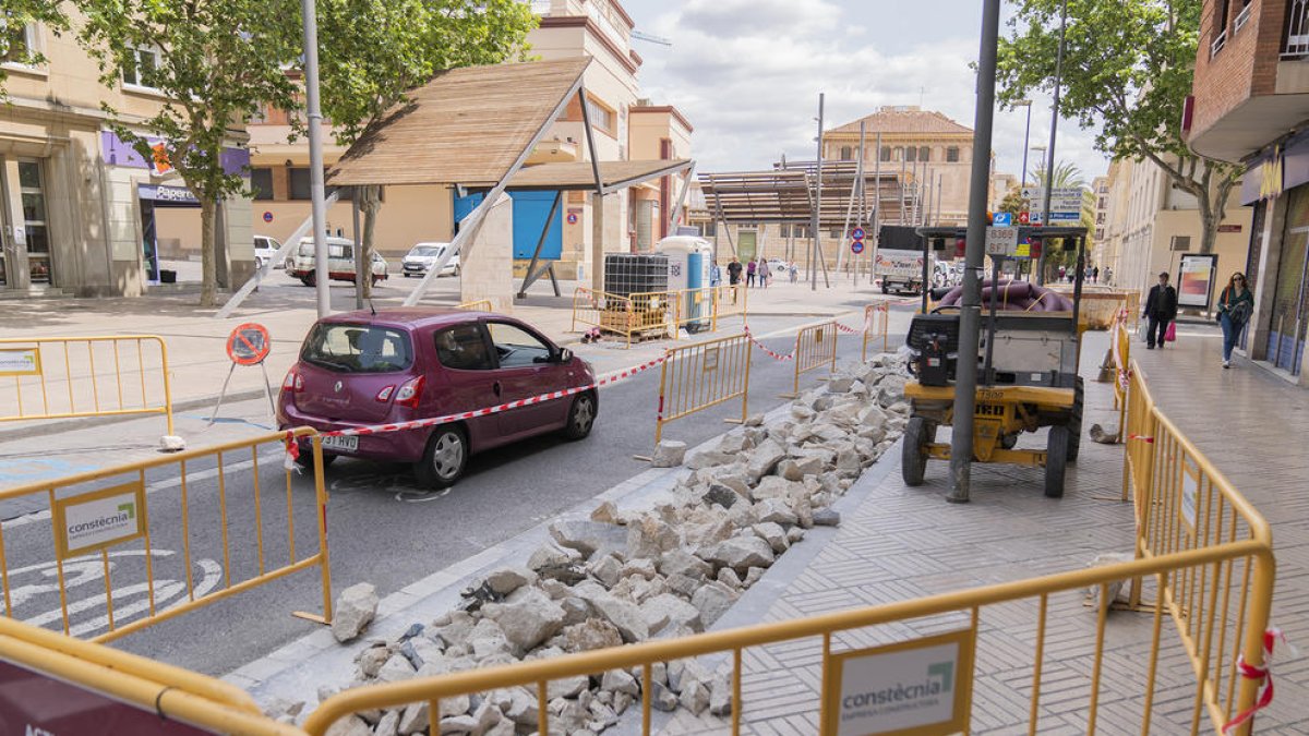 Les obres ja s'han iniciat al carrer de Sant Joan.