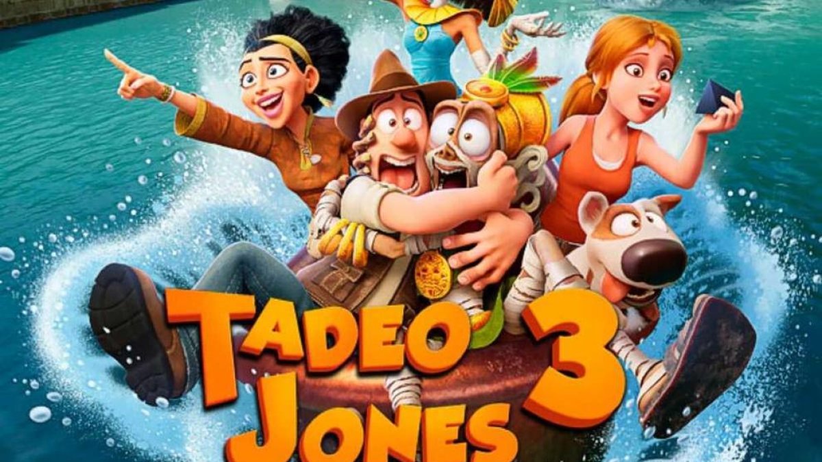 Cartell promocional de la pel·lícula Tadeo Jones 3: La tabla esmeralda.